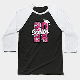 Senior 2024 Girls Class Of 2024 Graduate College High School Baseball T-Shirt